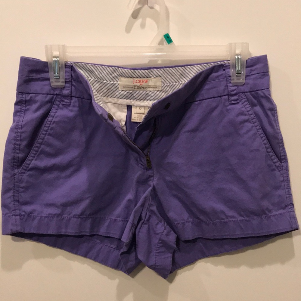 Purple J. Crew Chino Short
